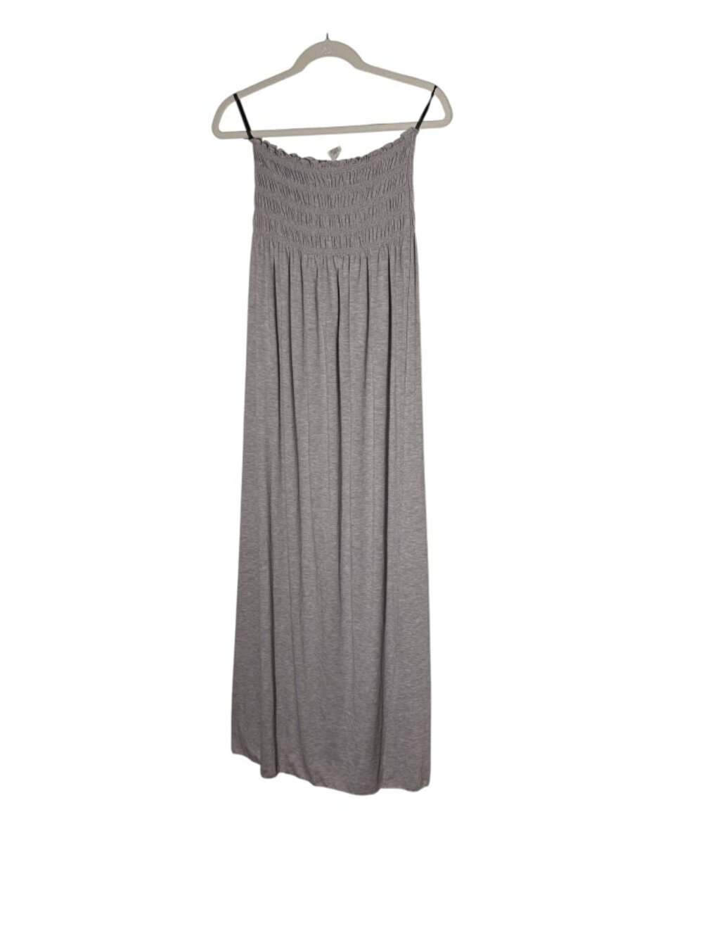 NWT Gray Strapless Maxi Dress, L